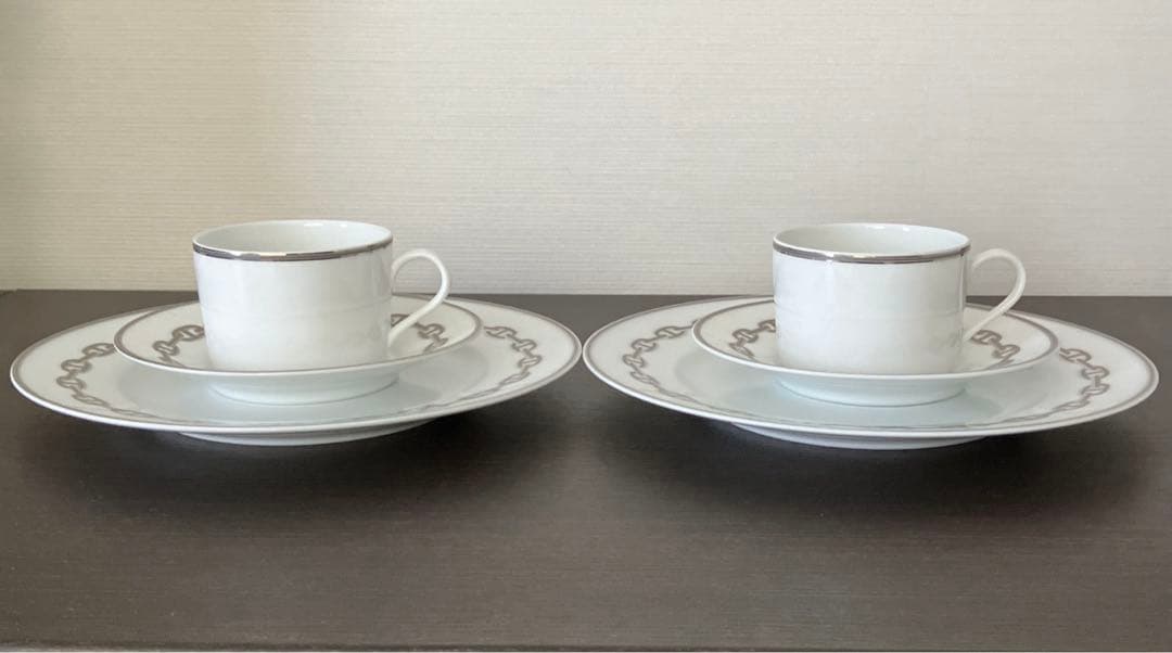 エルメス シェーヌダンクル カップアンドソーサー プレート ペア