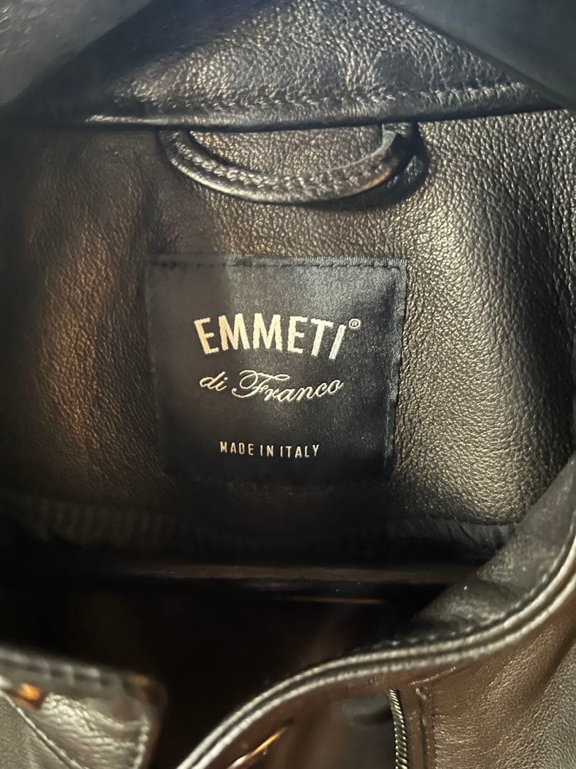 Emmeti エンメティ JURI シングルライダース ブラック 44