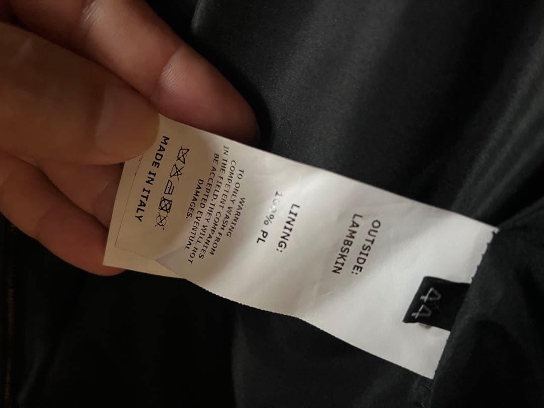 Emmeti エンメティ JURI シングルライダース ブラック 44