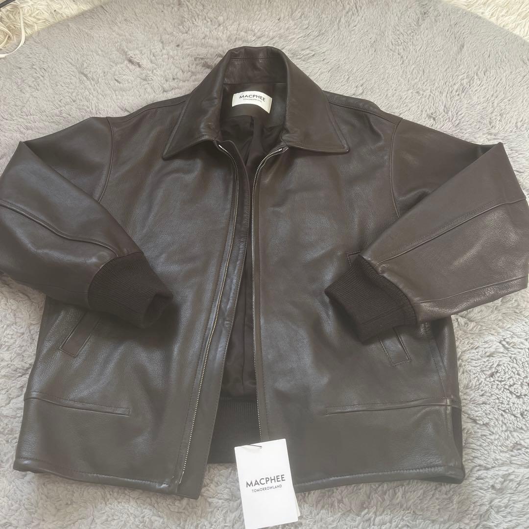 トゥモローランド MACHPEEラムレザーブルゾン新品
