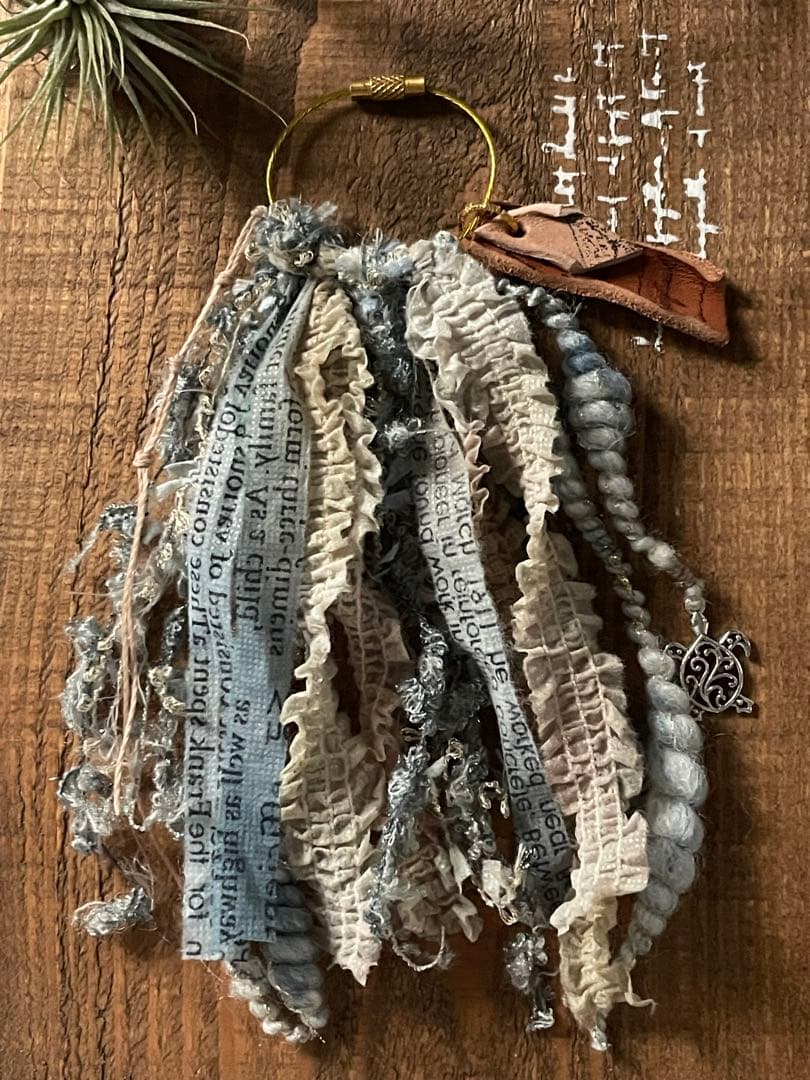 デニムカラーෆ‪bagチャーム☺︎✨