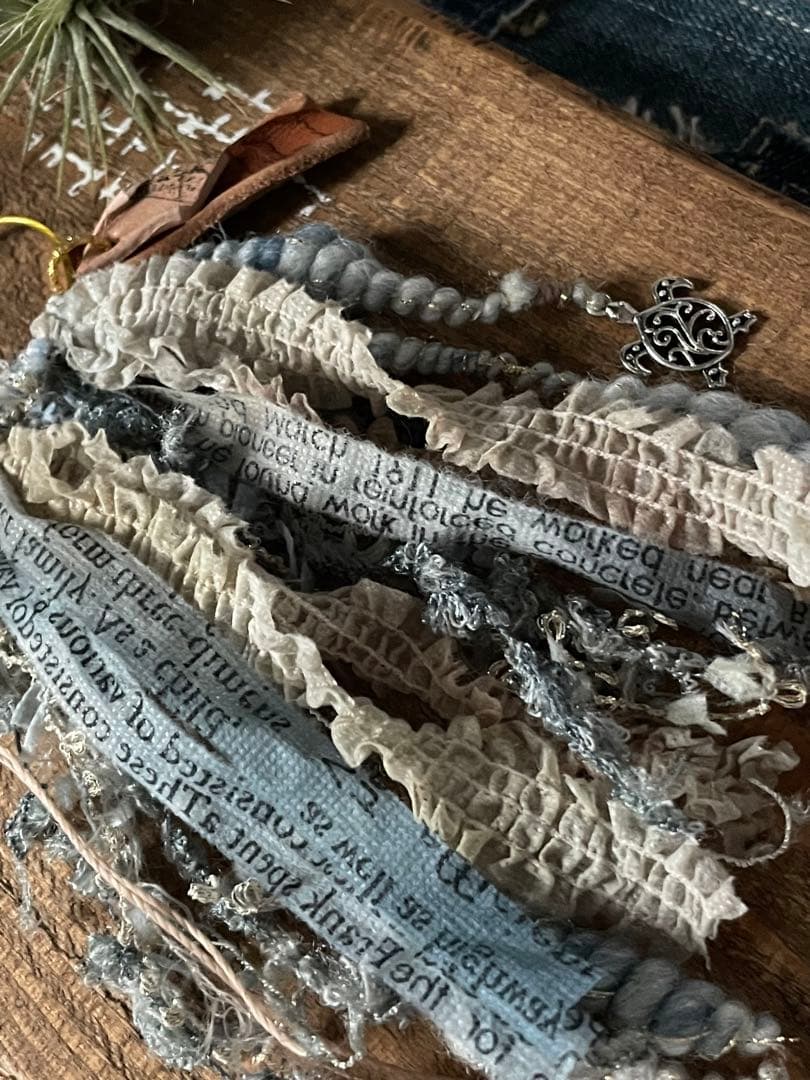 デニムカラーෆ‪bagチャーム☺︎✨