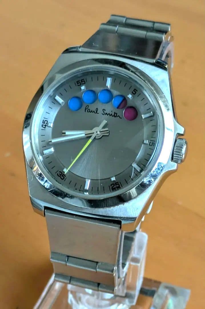 Paul Smith 　ファイブアイズ　クォーツ腕時計 シルバー新品電池　稼動品