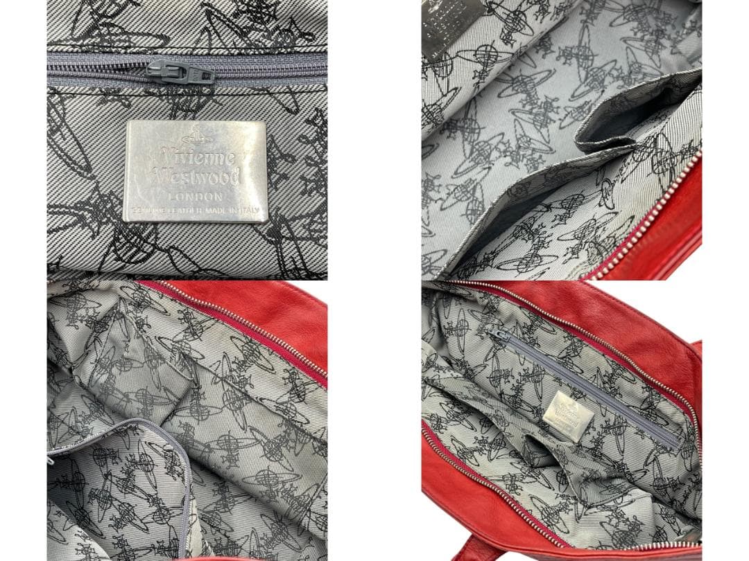 Vivienne Westwood レザー オーブ型押し トートバッグ