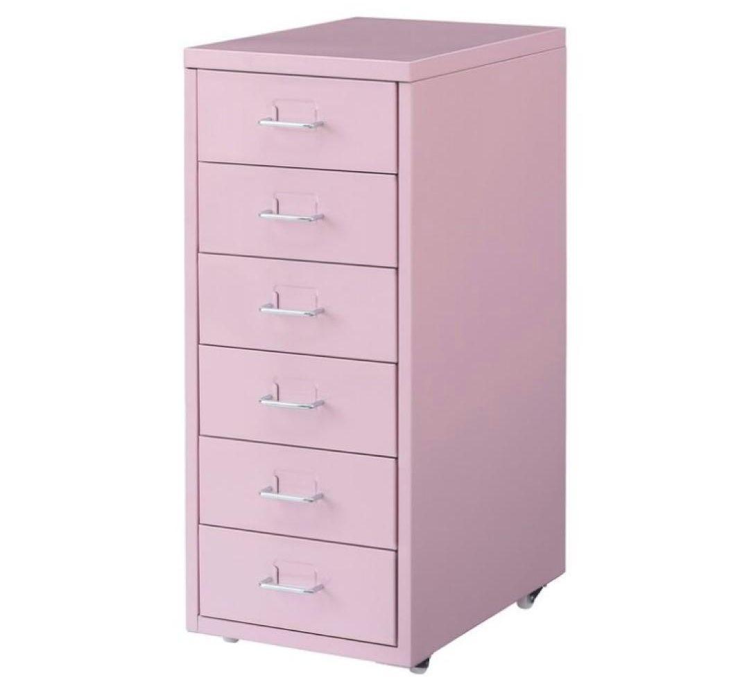 IKEA ヘルメル HELMER 引き出しユニット　ピンク