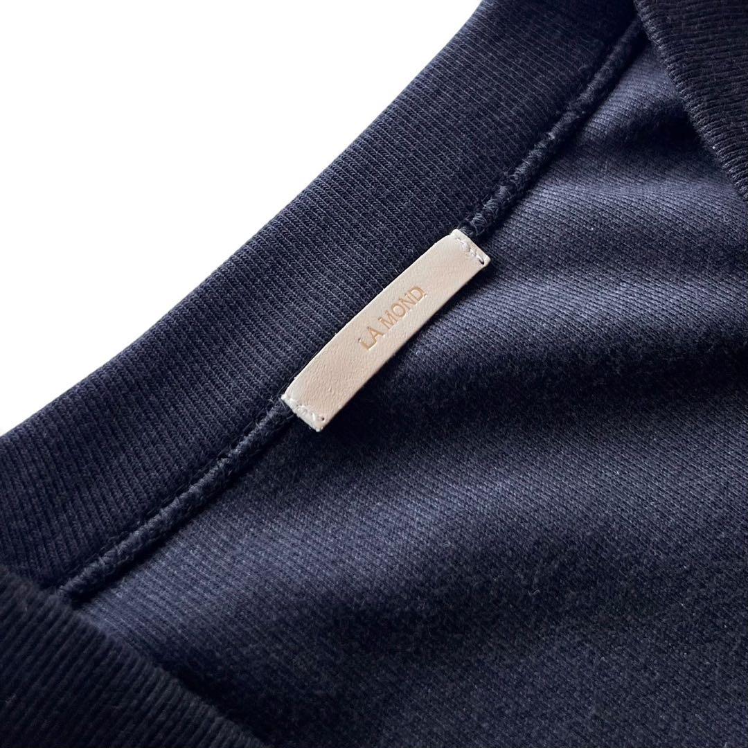 【美品】LAMONDラモンド/WOOL MIX CARDIGANブラック