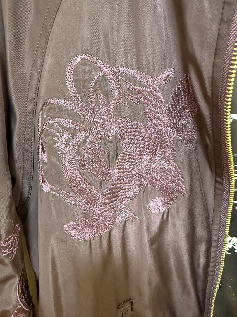 CRIMIE EMBROIDERY SOUVENIR JACKET パープル
