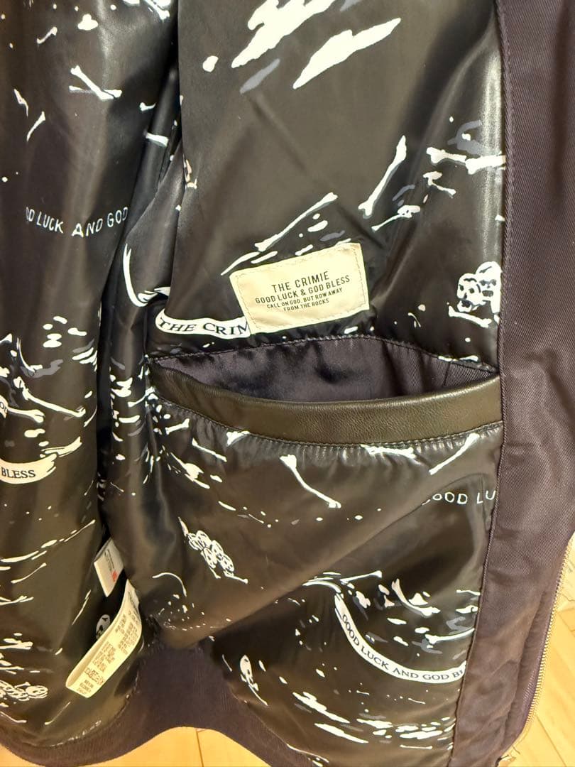 CRIMIE EMBROIDERY SOUVENIR JACKET パープル