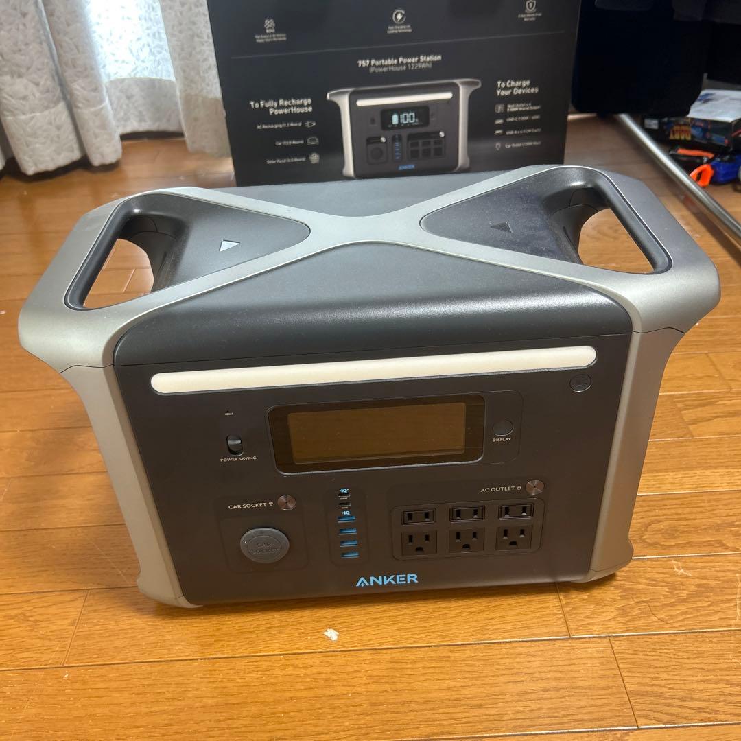 ANKER ポータブル電源(箱、補助コード付き)