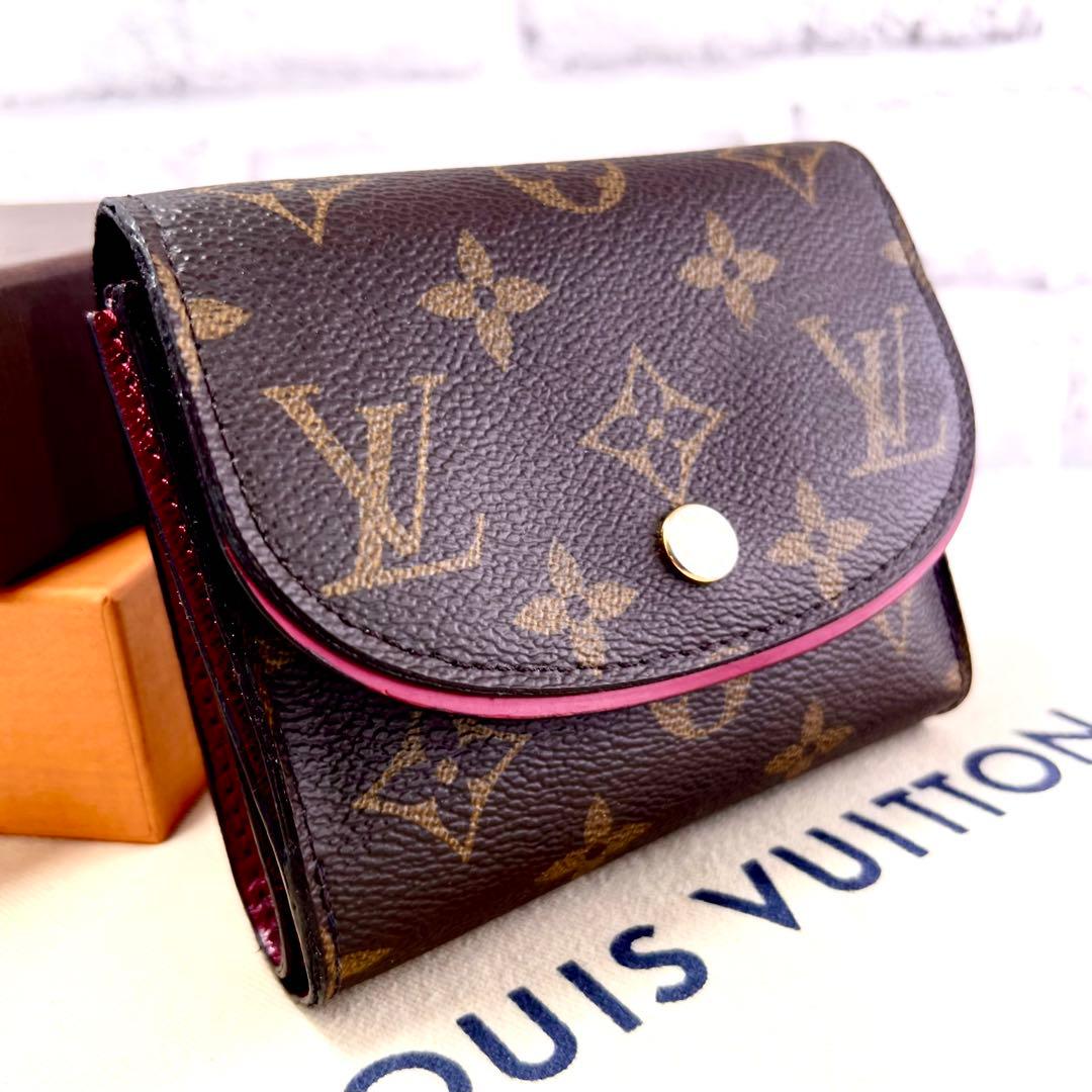 ルイヴィトン モノグラム ポルトフォイユ アリアンヌ フューシャ M62036