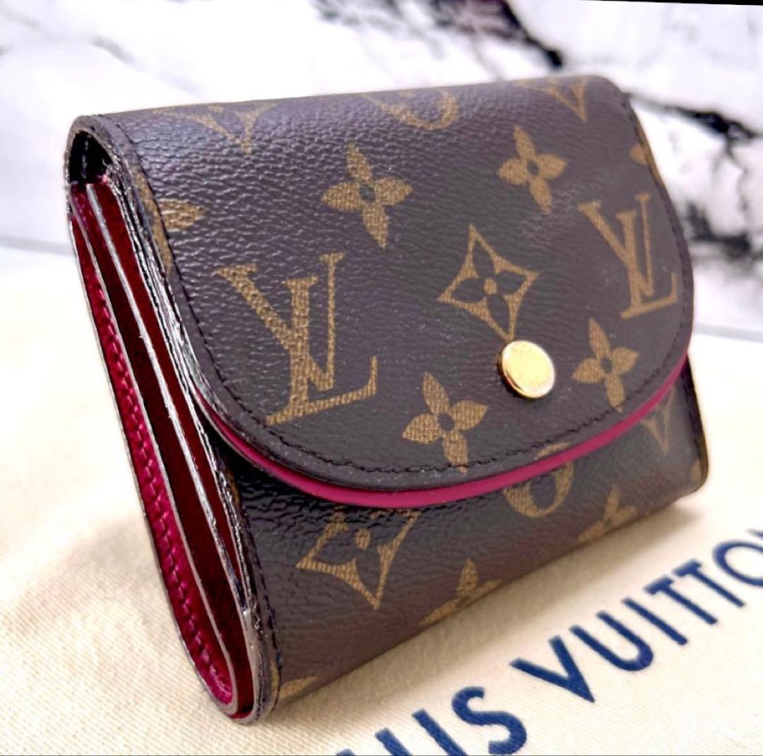 ルイヴィトン モノグラム ポルトフォイユ アリアンヌ フューシャ M62036