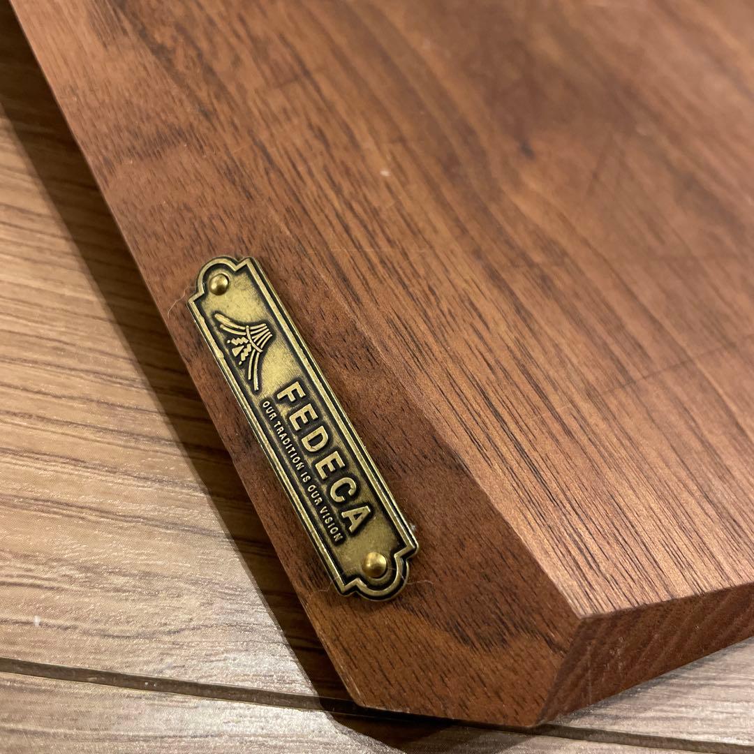 FEDECA カッティングボード　真鍮製スタンド付き