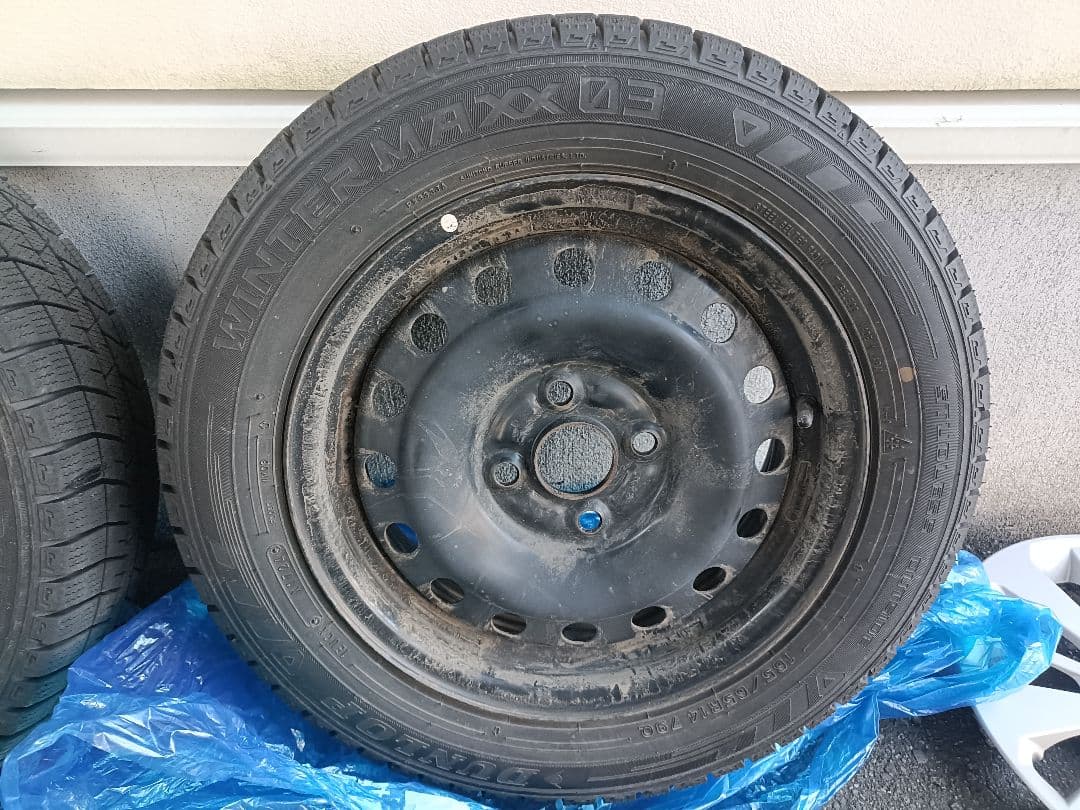 ダンロップ ウィンターマックス03 スタッドレスタイヤ 14インチ パッソ