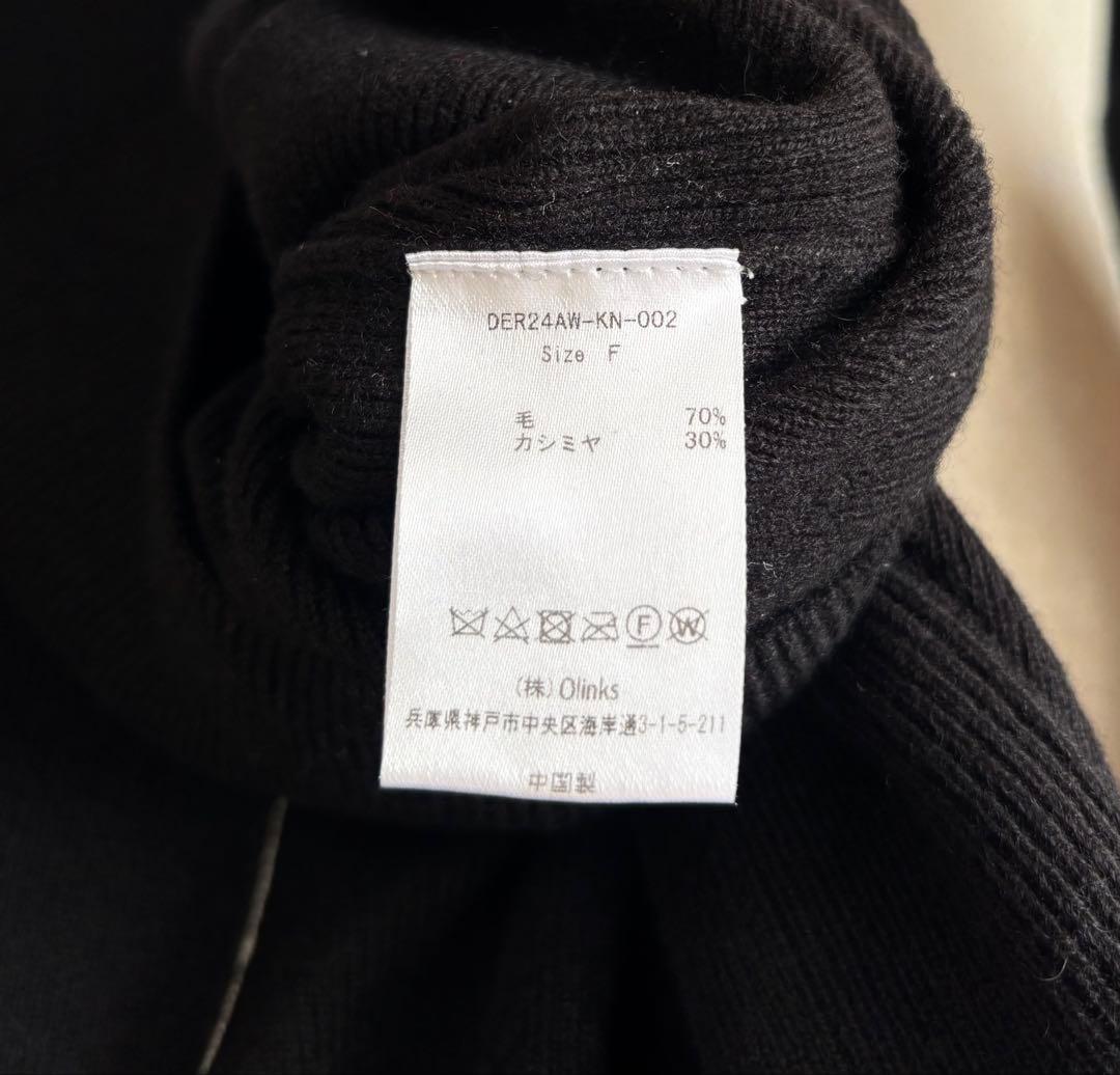 deresデレス13th back line crew neck sweater