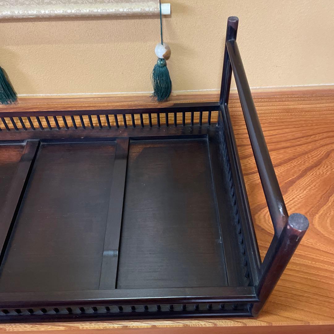 【唐木】[高級] 花台 盆栽台 飾り台 木製 天然木 ビンテージ品