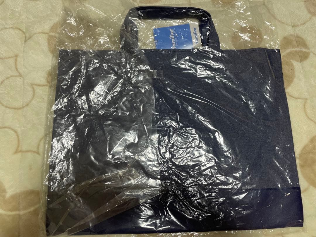 【定価です】familiar デニムバッグ　新品未使用