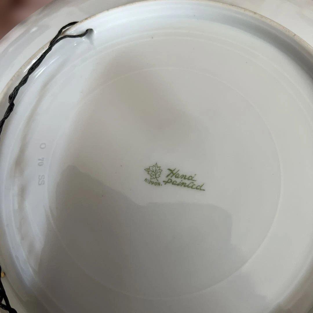 希少品　日本製　輸出向け洋飾り皿　直径23㎝　アンティーク
