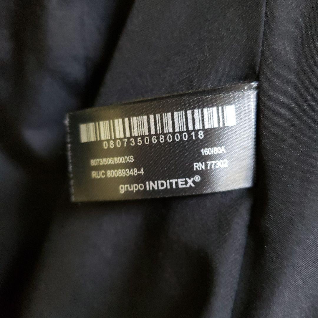 美品 XSサイズ ZARA セミロング丈ファー付きダウン