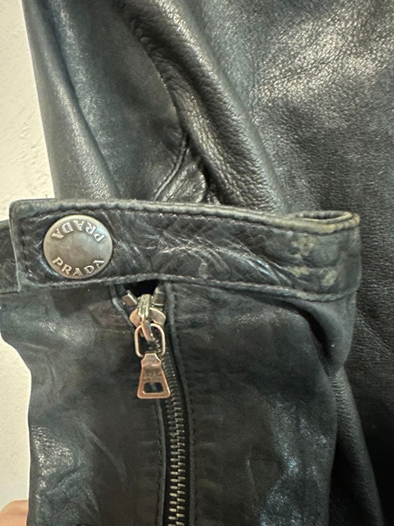 ジャケット・アウター 09aw prada archive leather jacket