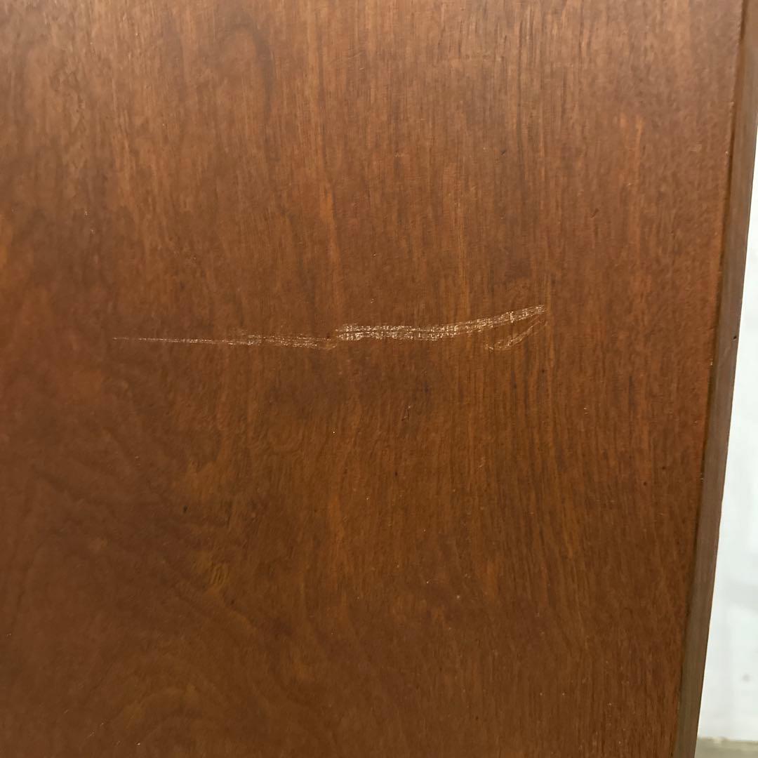 年末年始saleヴィンテージ　サイドテーブル　大理石天板　引き出し／扉収納付き