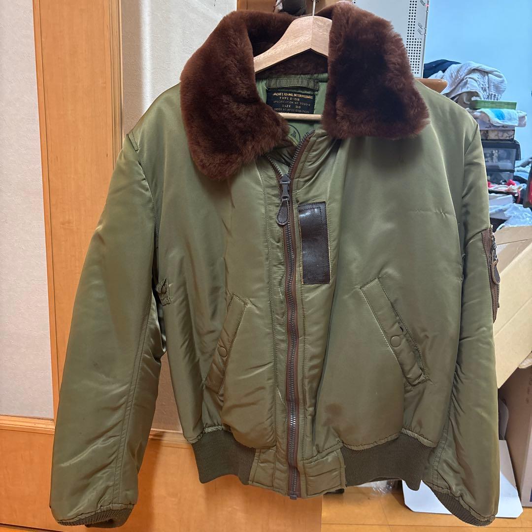 B-15Bタイプ フライトジャケット 38サイズ オリーブグリーン