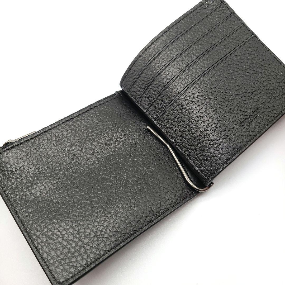 COACH マネークリップ 新品 ブラック 最新作 レザー 限定品 メンズ