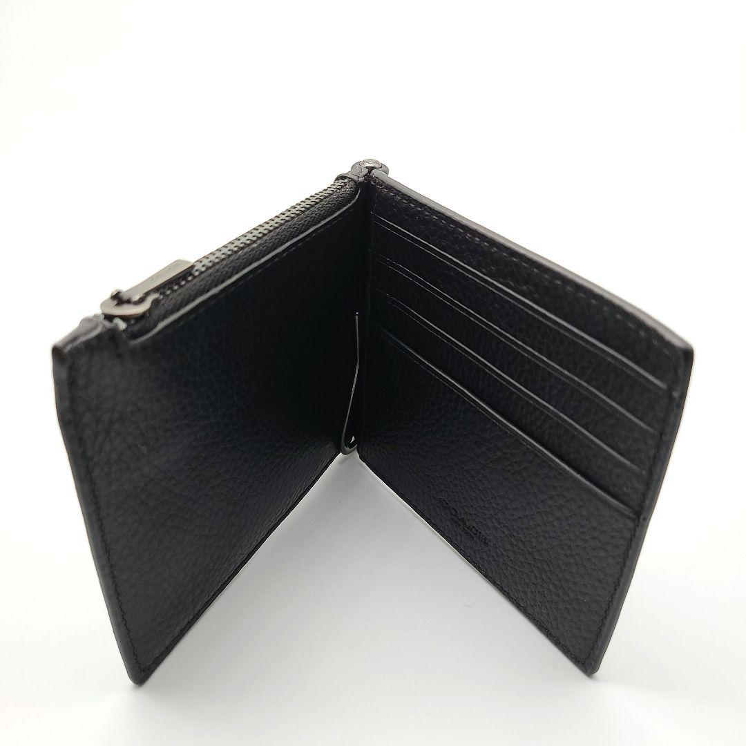 COACH マネークリップ 新品 ブラック 最新作 レザー 限定品 メンズ