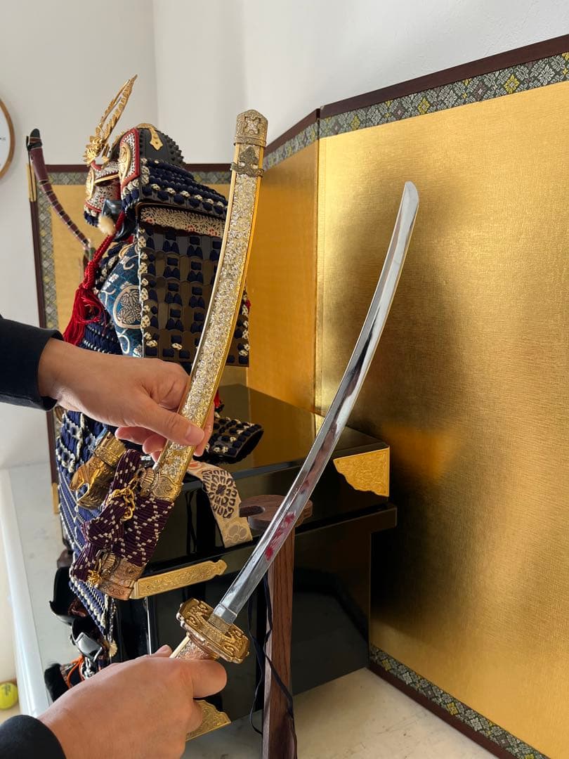 40年もの　五月人形 徳川家康 武士の鎧と兜