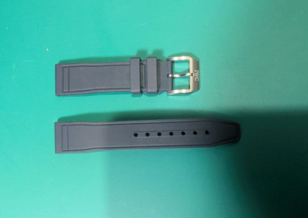 IWC 純正EasX-Change　ラバーベルト20mmネイビー