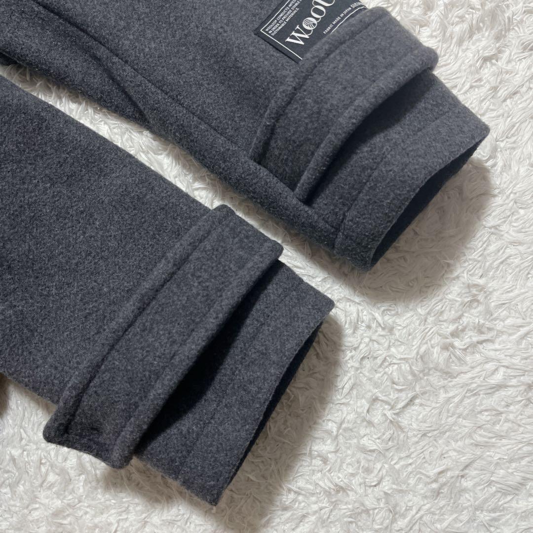 Mila Owen ロング ダッフルコート チャコールグレー