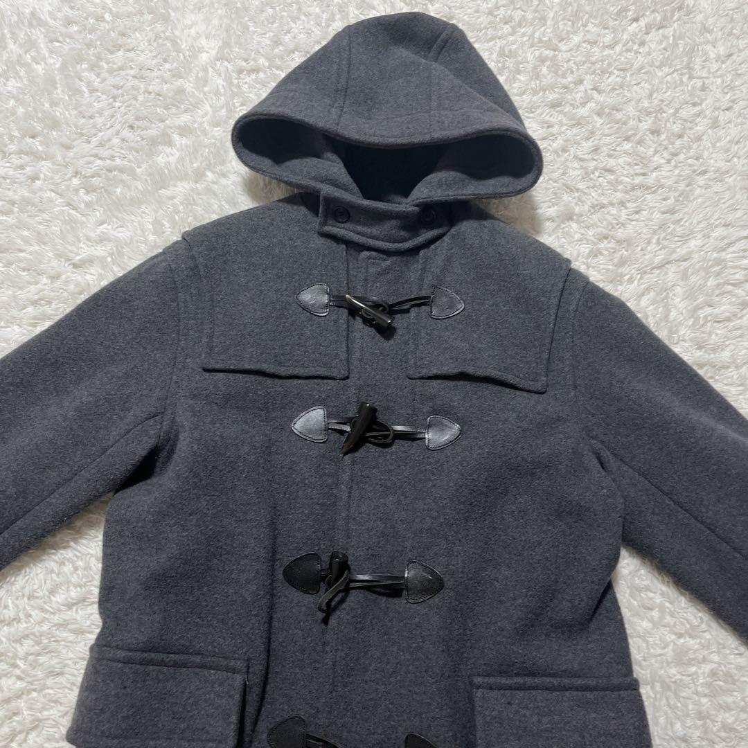 Mila Owen ロング ダッフルコート チャコールグレー