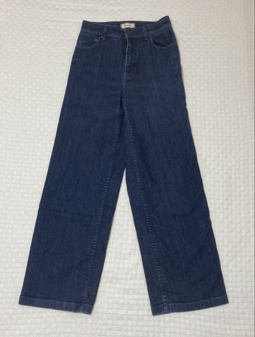 ヤヌーク　デニム　リリス　ストレート　ワイド　 サイズ24