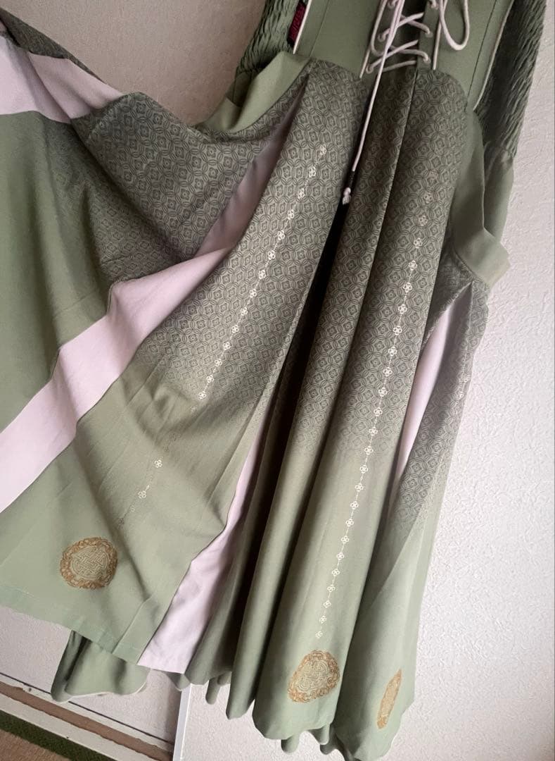 ozzon 巫女風袴スカート グリーン