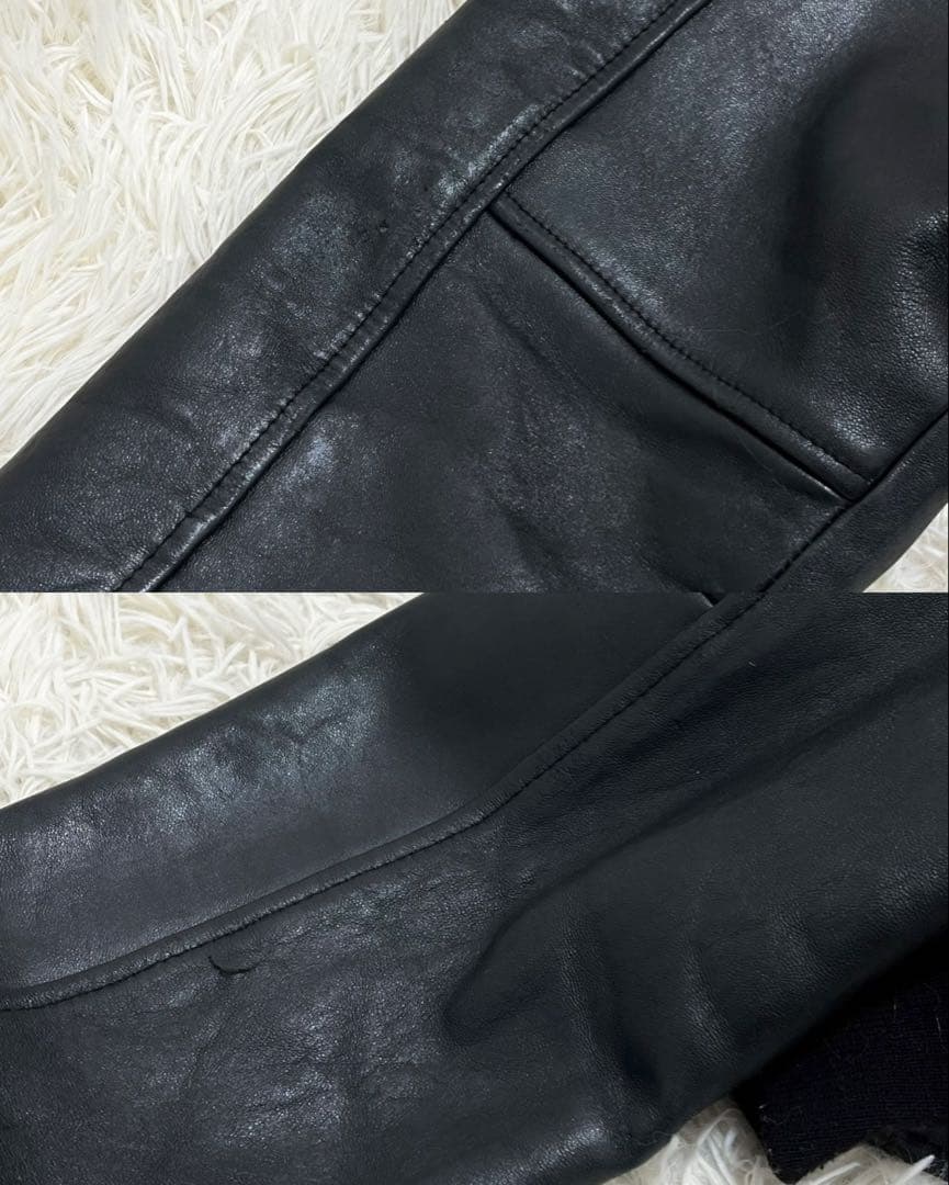 ショット　フライトジャケット　レザージャケット　G-1 ワッペン　ファー