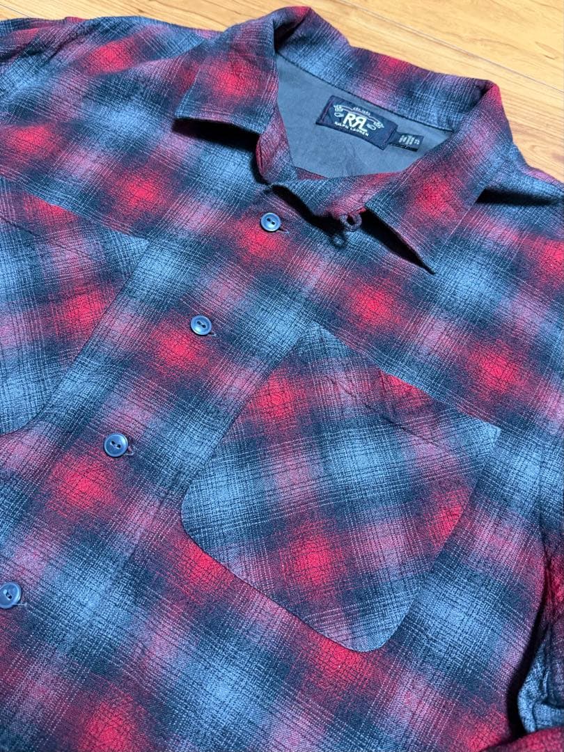 RRL オンブレチェックシャツ XL