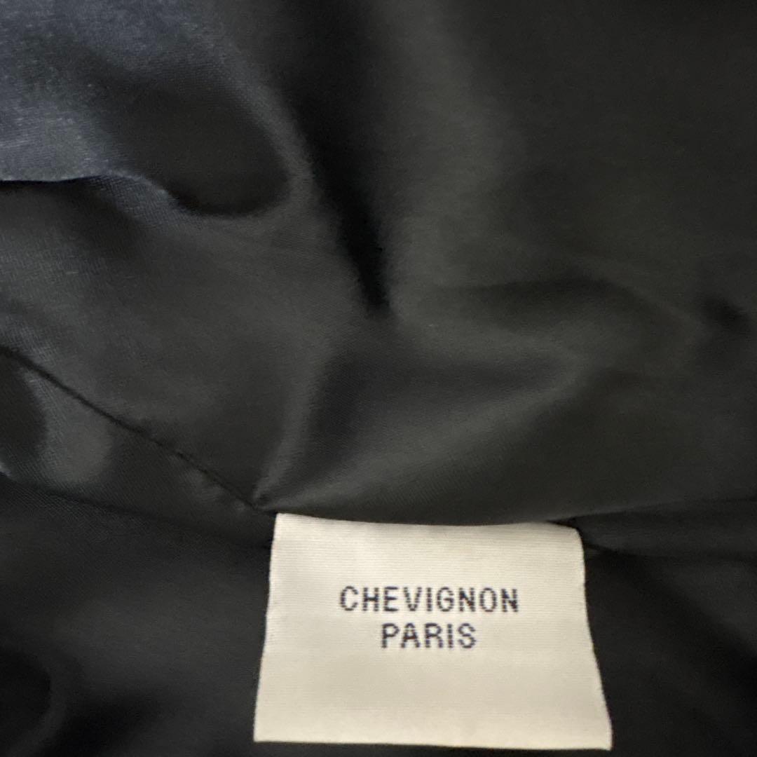 CHEVIGNON シェビニオン　レザーライダースジャケット　シングル　ベルト