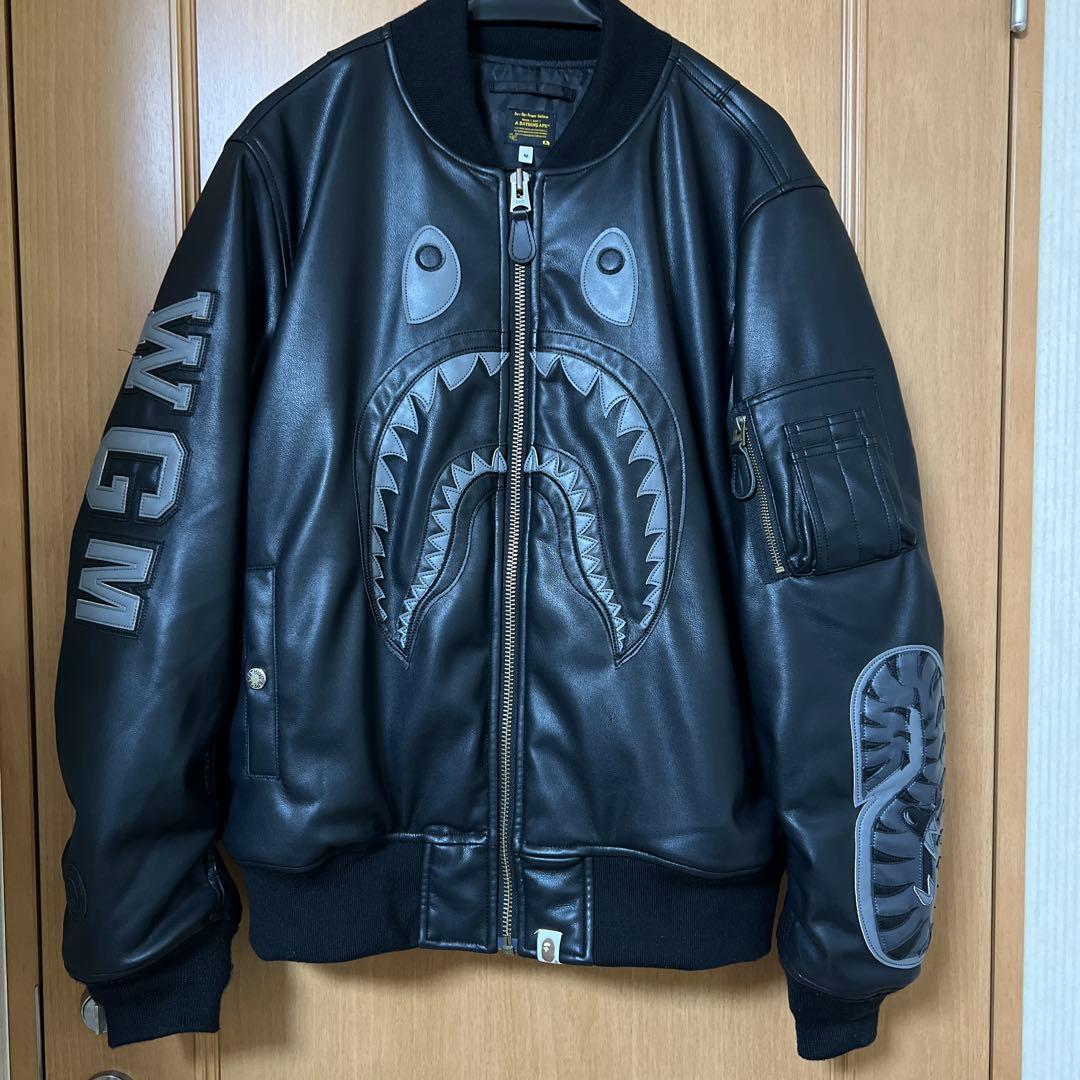 だる　WGM シャークデザイン レザージャケット　美品☺︎