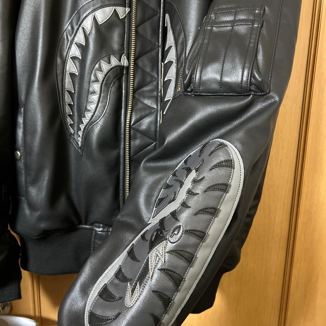 だる　WGM シャークデザイン レザージャケット　美品☺︎