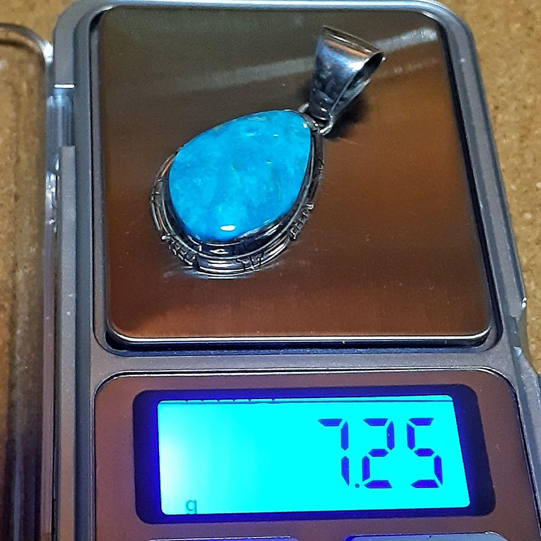 年末特価中　ターコイズ シルバーペンダント