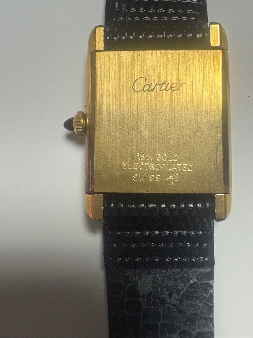 Cartier 手巻き時計 金メッキ　マストタンク 値下げ交渉可能