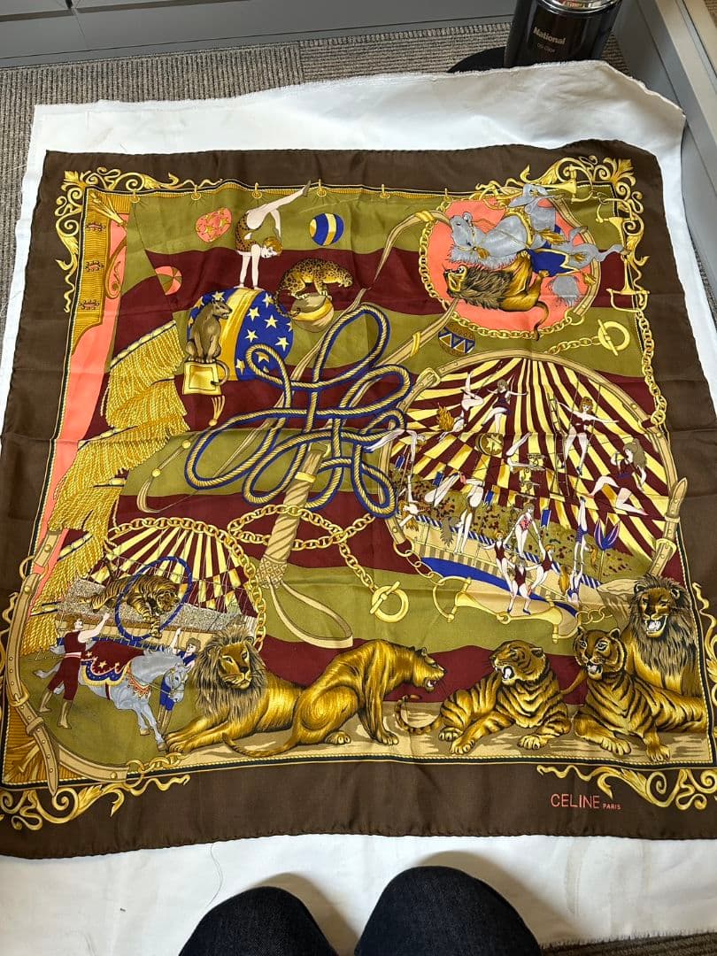 CELINE セリーヌ サーカスモチーフ スカーフ