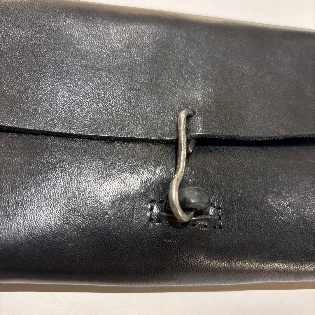 アレクサンダーマナミ　 ブラック革財布 ALEKSANDR MANAMIS