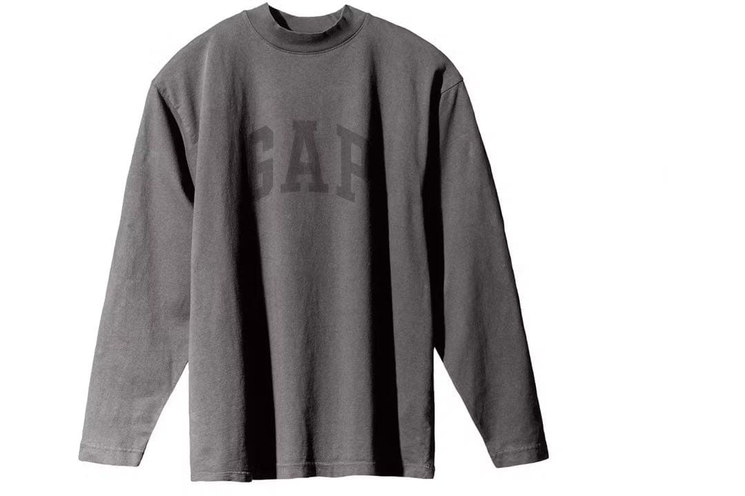 トップス YZY GAP DOVE Long sleeve Tee DARK GLAY