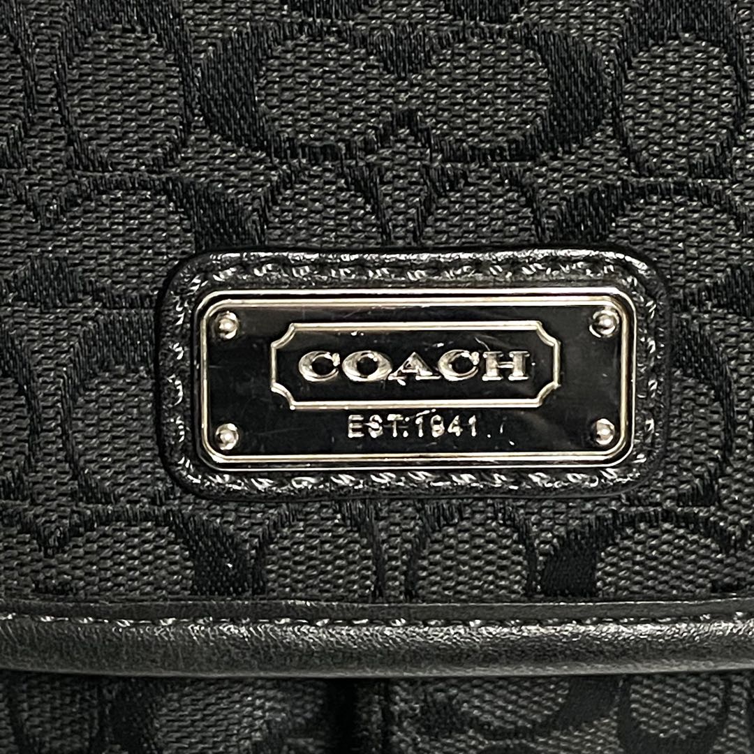 COACH コーチ メッセンジャーバッグ フラップ式 斜め掛け 70283 黒