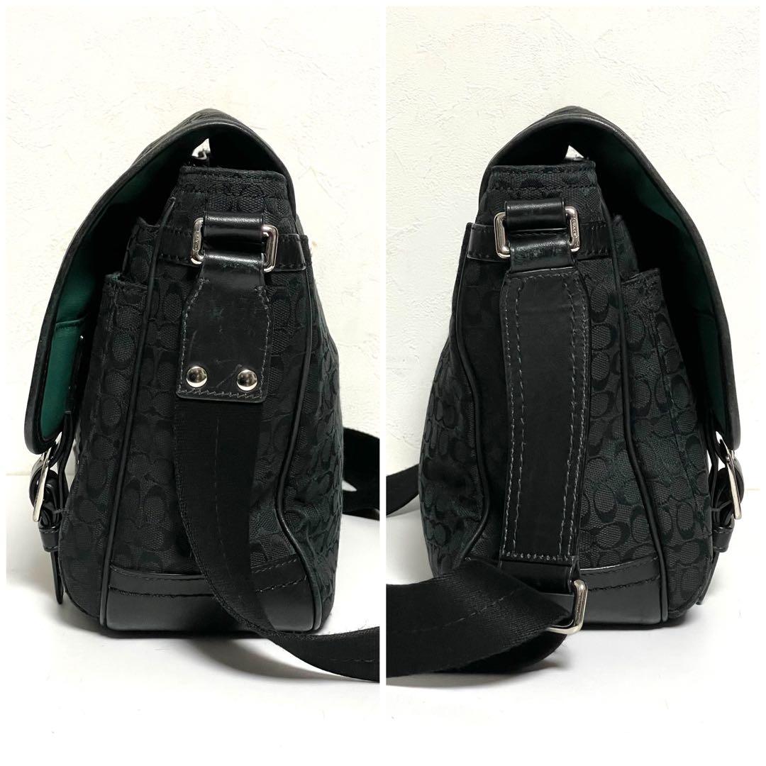 COACH コーチ メッセンジャーバッグ フラップ式 斜め掛け 70283 黒