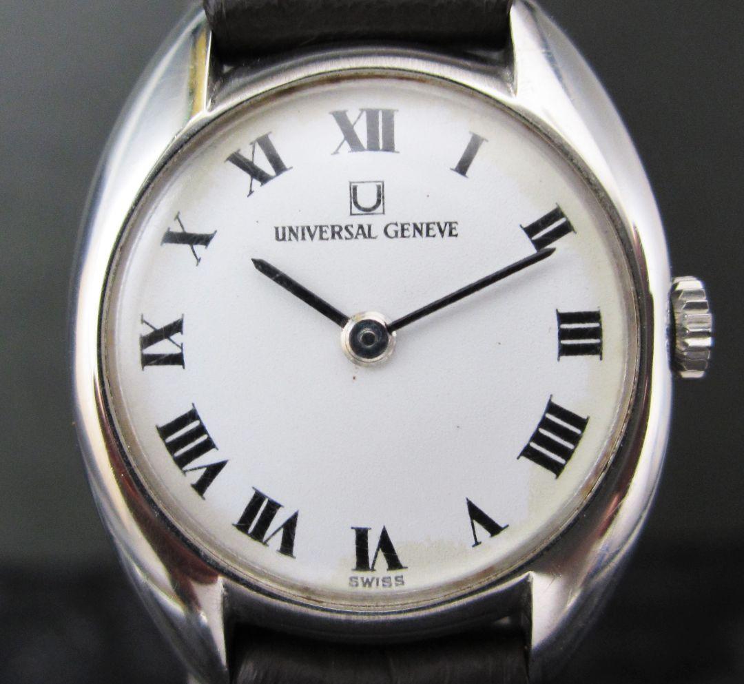 ユニバーサルジュネーブ　手巻き　腕時計　純正尾錠