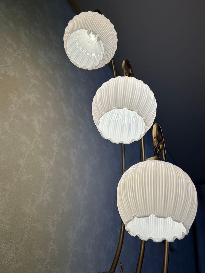 【専用】bika　レトロアンティーク フロアランプ 3灯