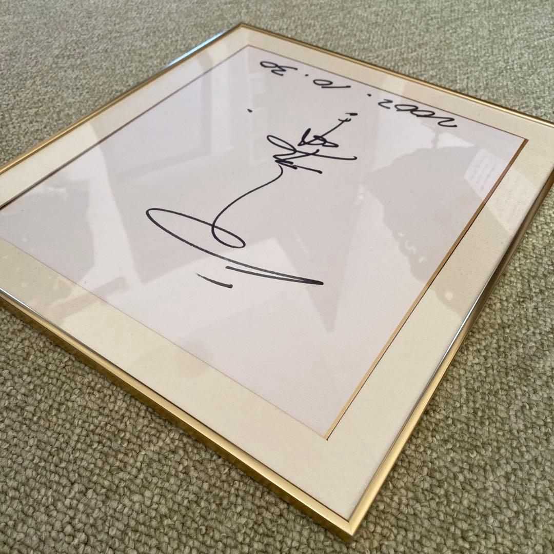 【値下げ中】【レア】ラグビー選手兼監督レジェンド平尾誠二氏フレーム入りサイン色紙