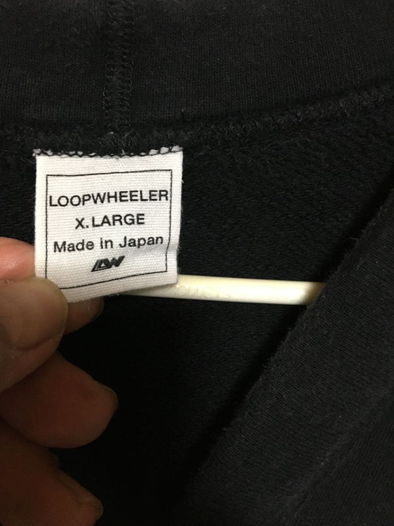LOOPWHEELERループウィラー スウェットカーディガンXLフェイドブラック