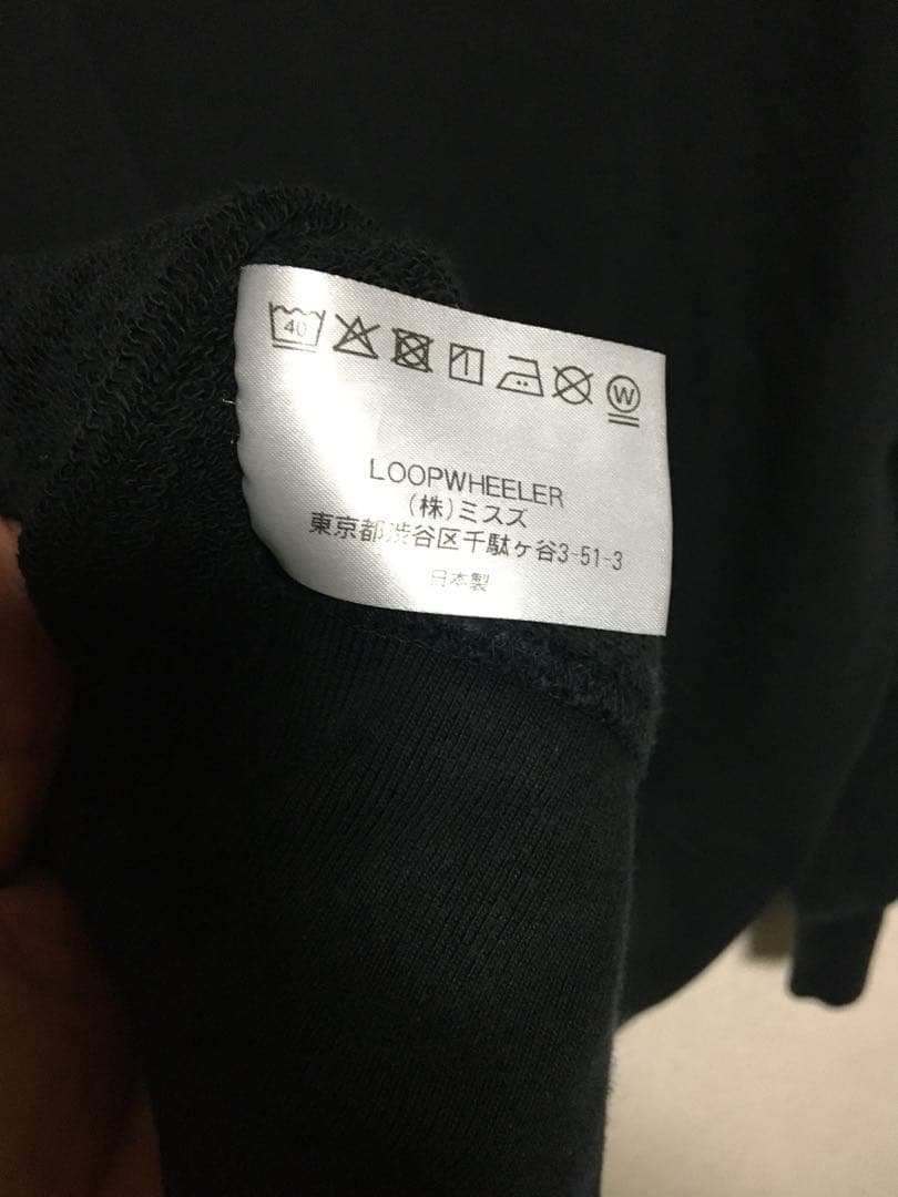 LOOPWHEELERループウィラー スウェットカーディガンXLフェイドブラック